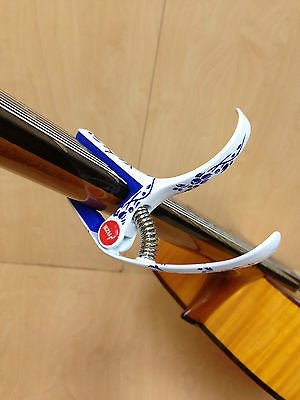 Haze DC06C Top Grade Zinc Alloy Acoustic/Classical Guitar Capo - Ceramic Paint + 3 Picks