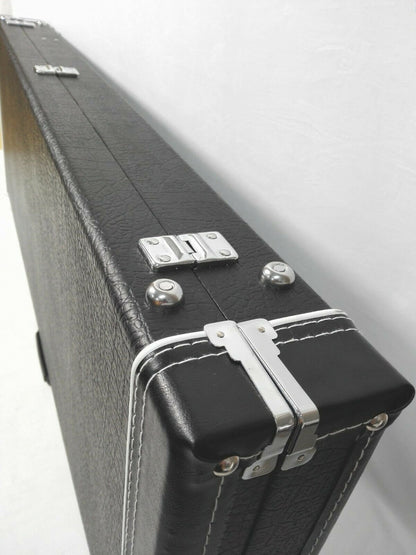 Haze HPAG19040PB Rectangle Electric Bass Guitar Hard Case, Lockable, Black