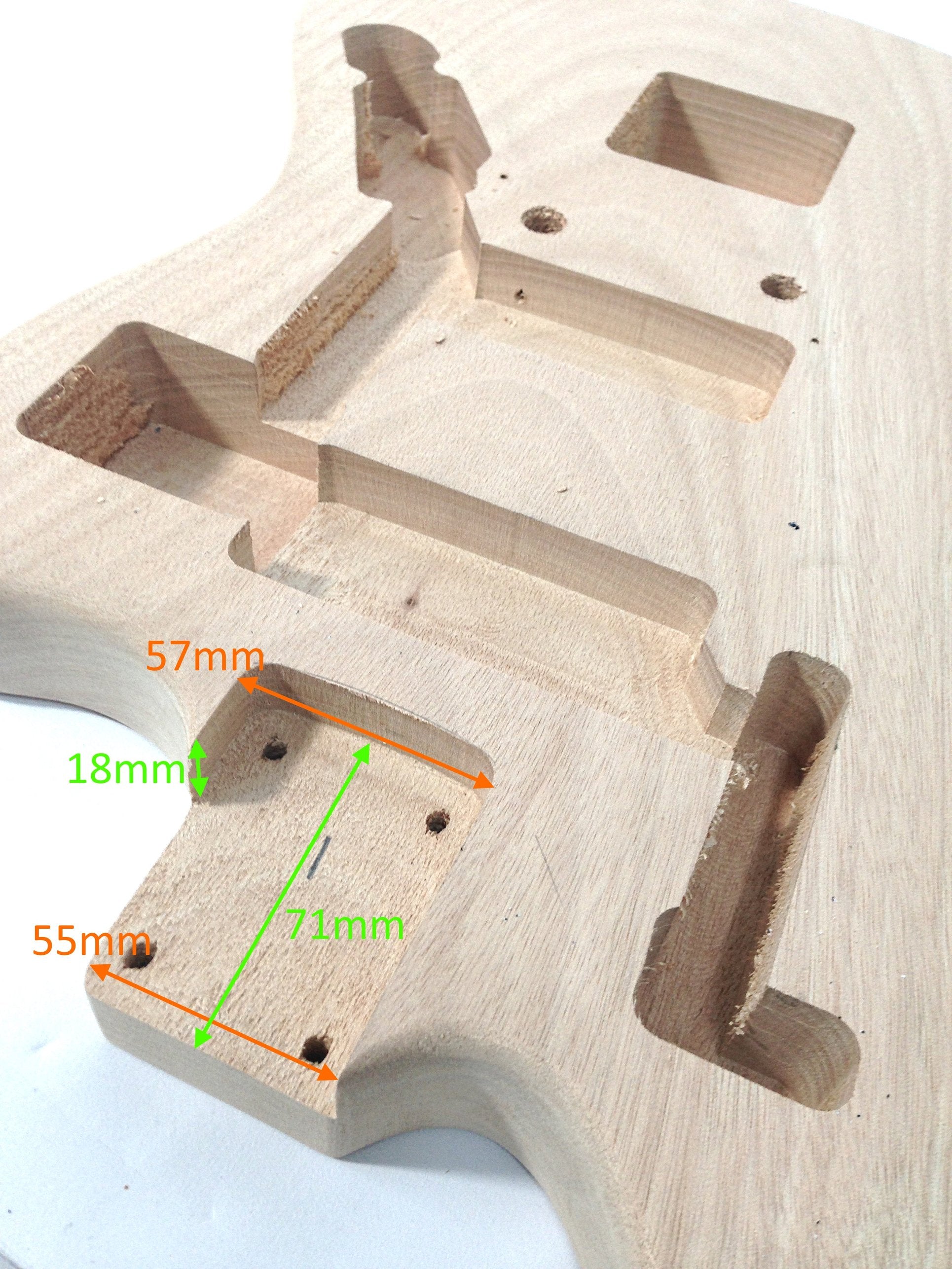 HDE400JADIY Solid Mahogany Body/Neck Electric Guitar, No-Soldering, SS Pickups