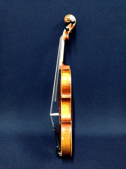 Symphony SYAV101 4/4 Size Solid Wood Violin + White Fiberglass Hard Case