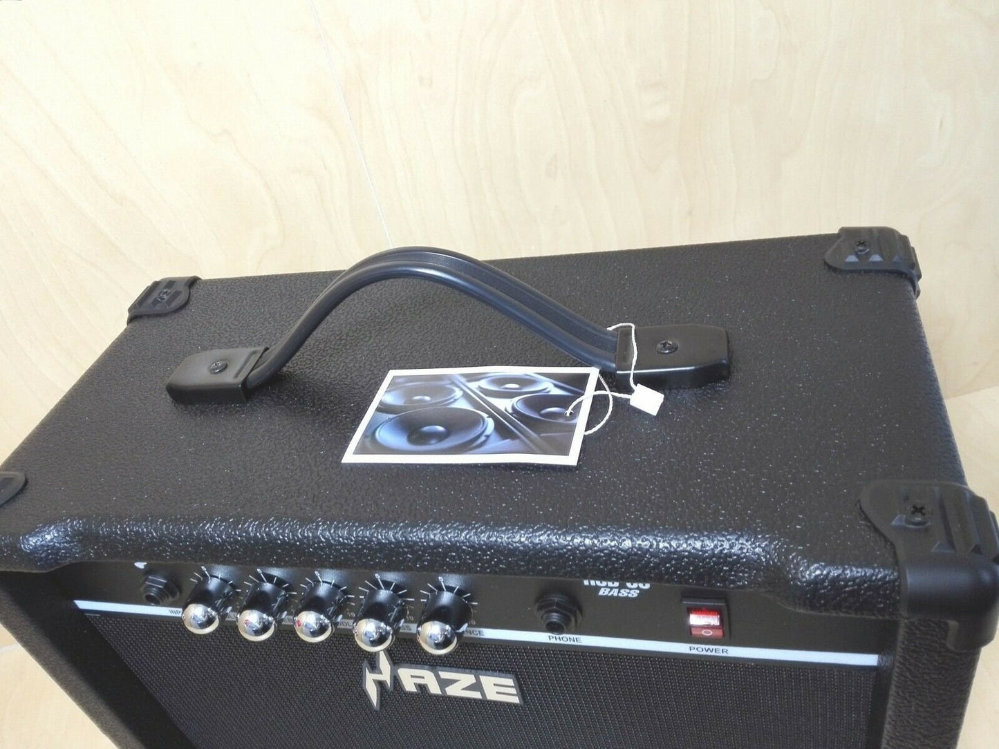 Haze HSB30 30W Electric/Acoustic Bass Guitar Amplifier,BK w/Headphone Output