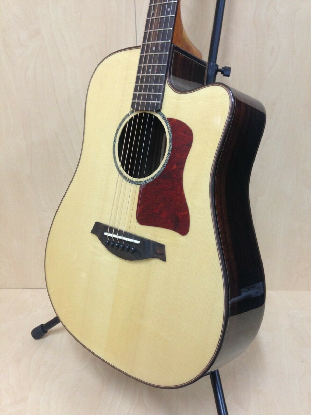Gosila Solid Spruce Top Fishman Pickup/Tuner Cutaway Acoustic Guitar - Natural CS801310CEQ