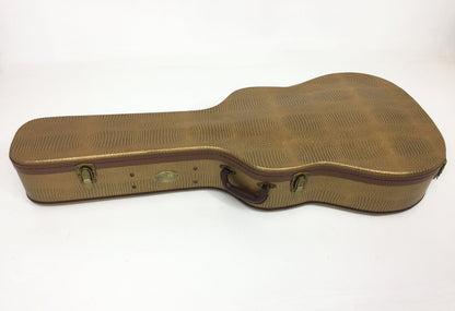 HPAA19020DB Arch Top Hard Case for Dreadnought Acoustic Guitar Lockable w/Key, Gold
