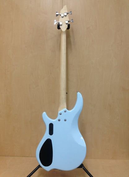 Haze Single-Coil Solid White Poplar Hybrid Electric Bass Guitar - Blue HYBRID4PJ