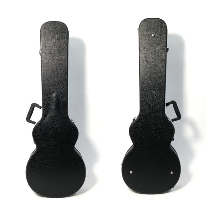 Haze HPAG19050LP Durable Hard Case for Les Paul Electric Guitar Lockable w/Key, Black