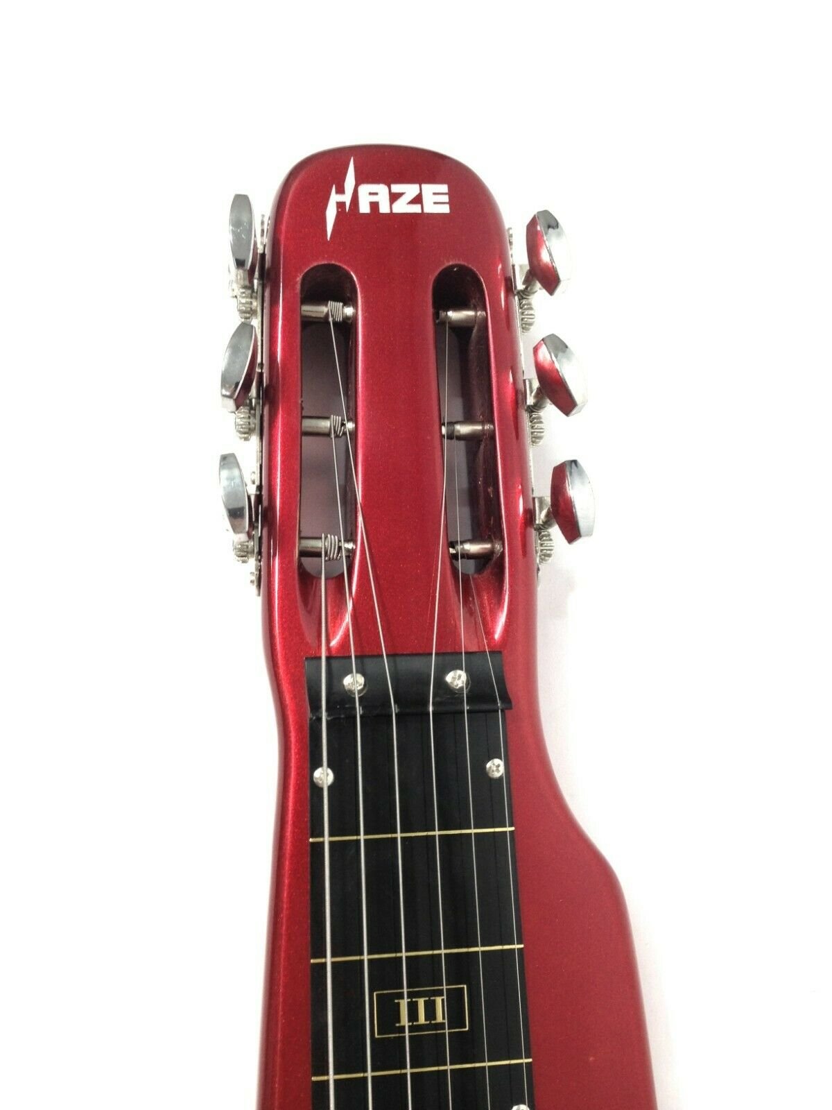 Haze Lap Steel Single Coil Height Adjustable Lap Steel Electric Guitar - Red HSLT1930MRD