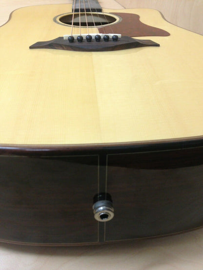 Gosila Solid Spruce Top Fishman Pickup/Tuner Cutaway Acoustic Guitar - Natural CS801310CEQ