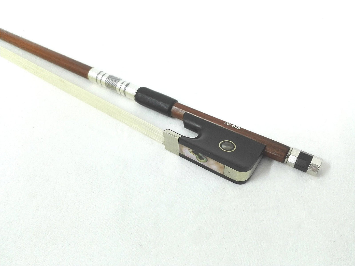 Symphony FC080 3/4 Size Cello Bow, Brazil-wood, Round Stick, Real Horse Hair