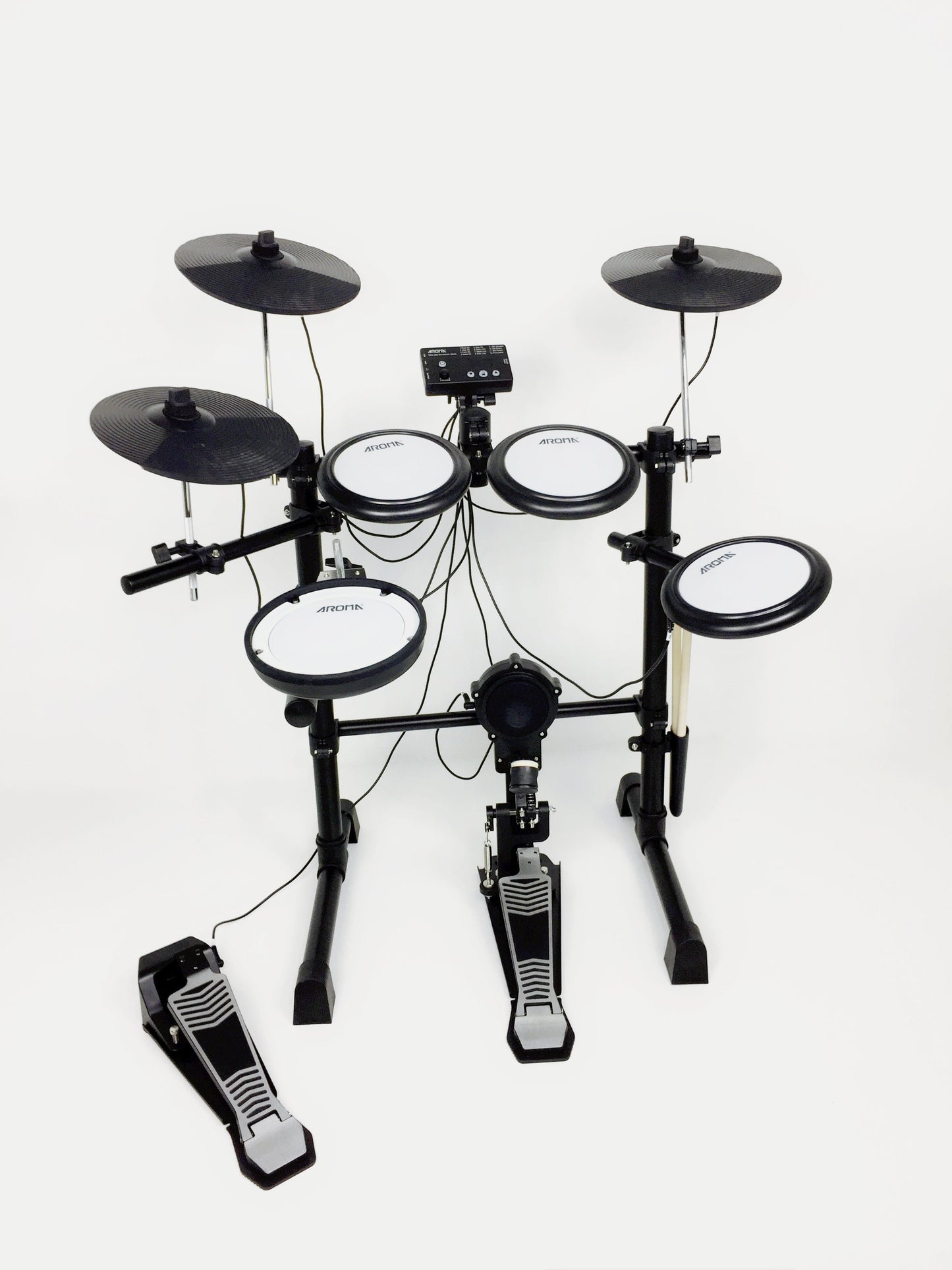 Aroma TDX16S All-Mesh 5+3 Electronic Drums w/ Dual Zone Snare, Cymbals, Stool
