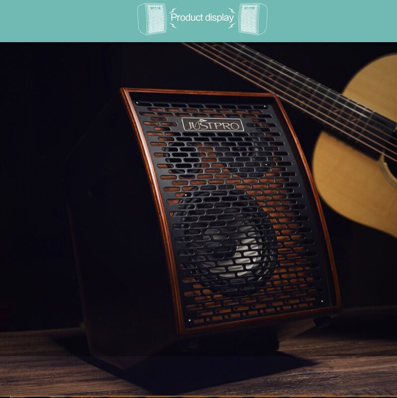 JUSTPRO MX100  100W Amplifier 4 Independent Channels Noise Elimination display model