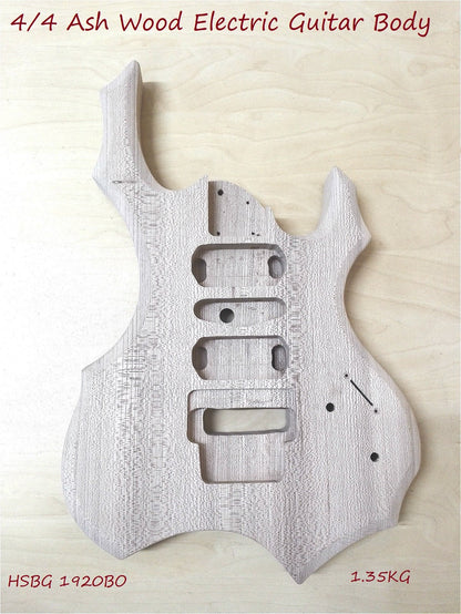 HSBG1920BO Solid Ashwood Electric Guitar Body, Pre-Drilled, Polished