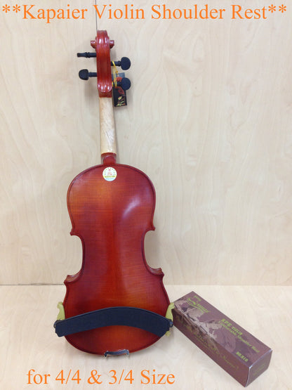 Kapaier KPE510 Economy Model Violin Adjustable Shoulder Rest - 4/4, 3/4 with Rosin