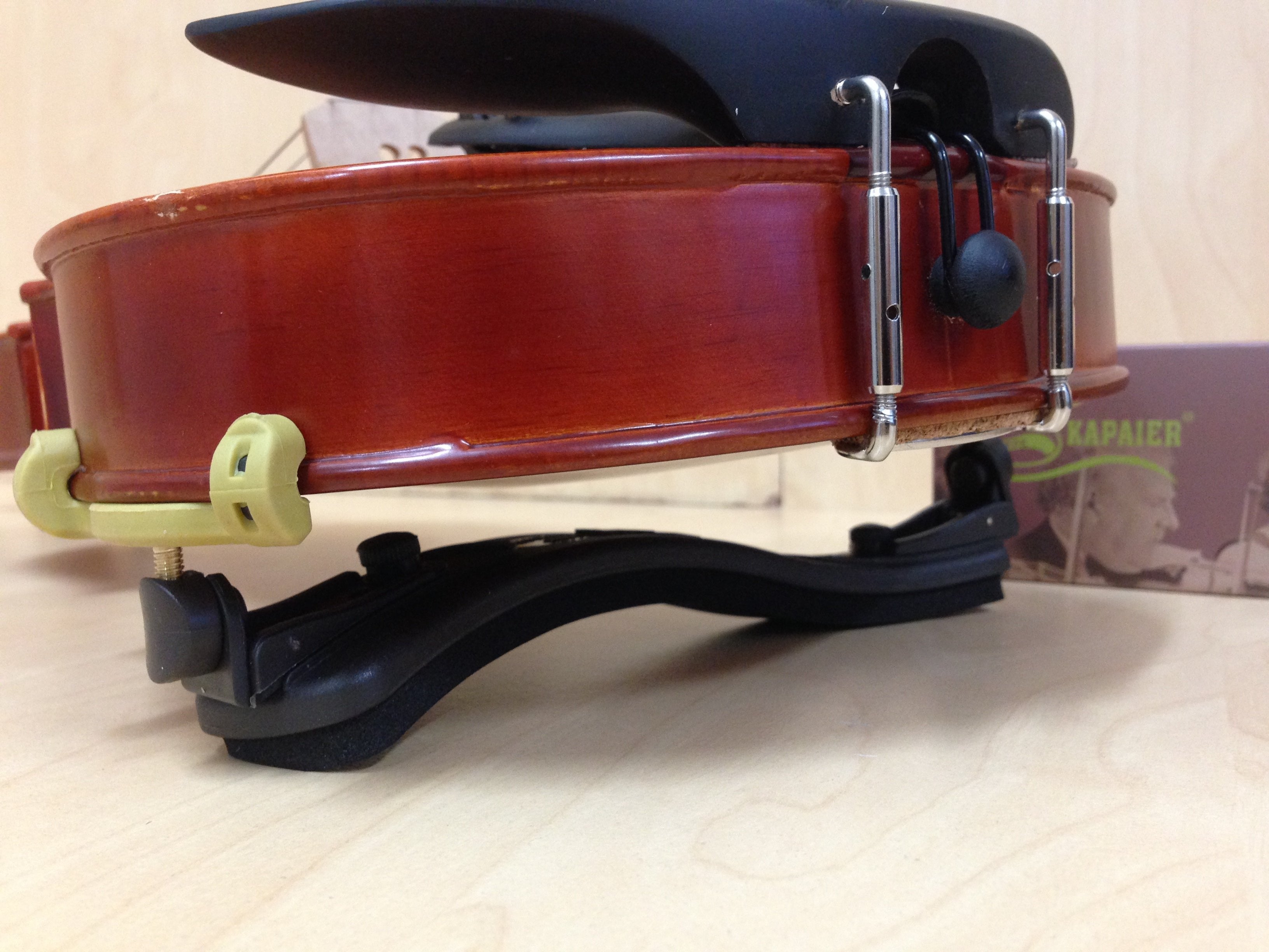 Kapaier KPE530NO301 Violin Shoulder Rest Adjustable For  1/16 ~ 1/4 Size Kun Style with Rosin