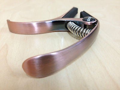 Haze DC06B Top Grade Zinc Alloy Acoustic/Classical Guitar Capo - Bronze + 3 Free Picks