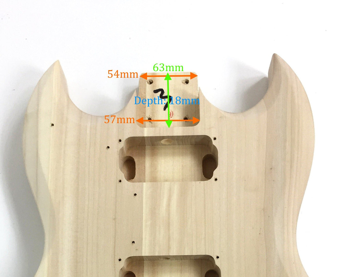 Left-Hand E240LH Electric Guitar DIY Kit, Solid Basswood Body+Neck, No-Soldering, H-H