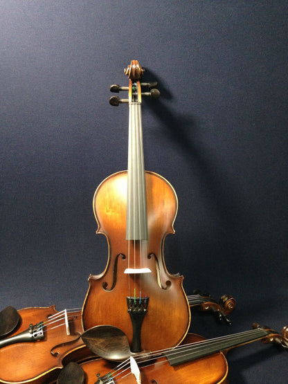 SJV01B Symphony 4/4-1/4 size Violin outfit w/Extra strings, Foam Hard Case, Bow, Rosin