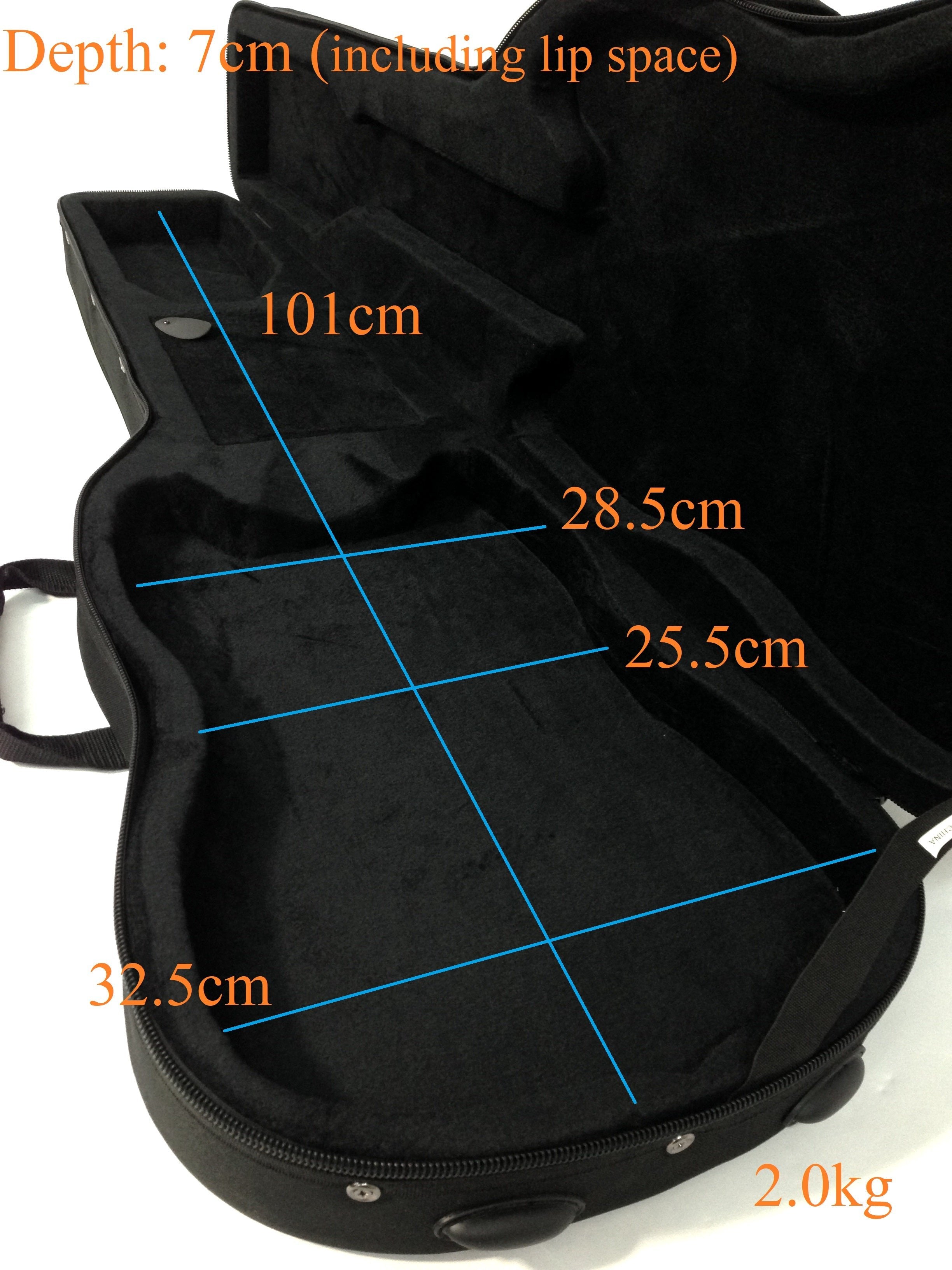 Haze E10 ST/TL Electric Guitar Ultra-Lightweight Hard Foam Case - Backpack Straps, Black