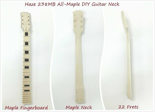 LP style guitar neck 238MB 22-Fret Electric Guitar DIY Neck, All-Maple, Bolt-on