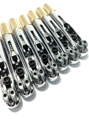 KOLOSS AVIATORII7FFCR Silver Bridge for 7-String Fanned Fret Headless Electric Guitar