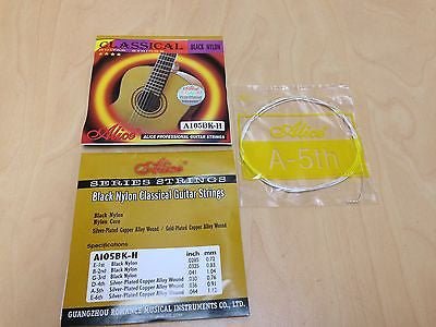 Alice A105BKH Professional Classical Guitar Strings Black Nylon(.0285~.044inch)