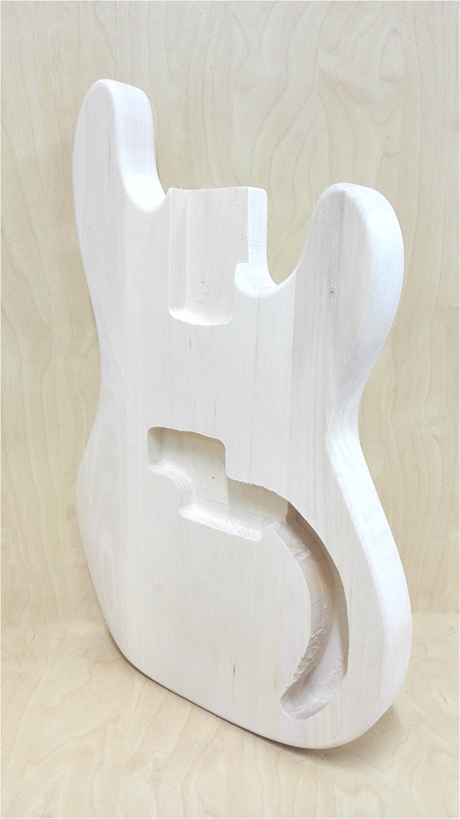 HSPB1910PLBO Solid Poplar Electric Bass Guitar Body, Pre-Drilled, Polished