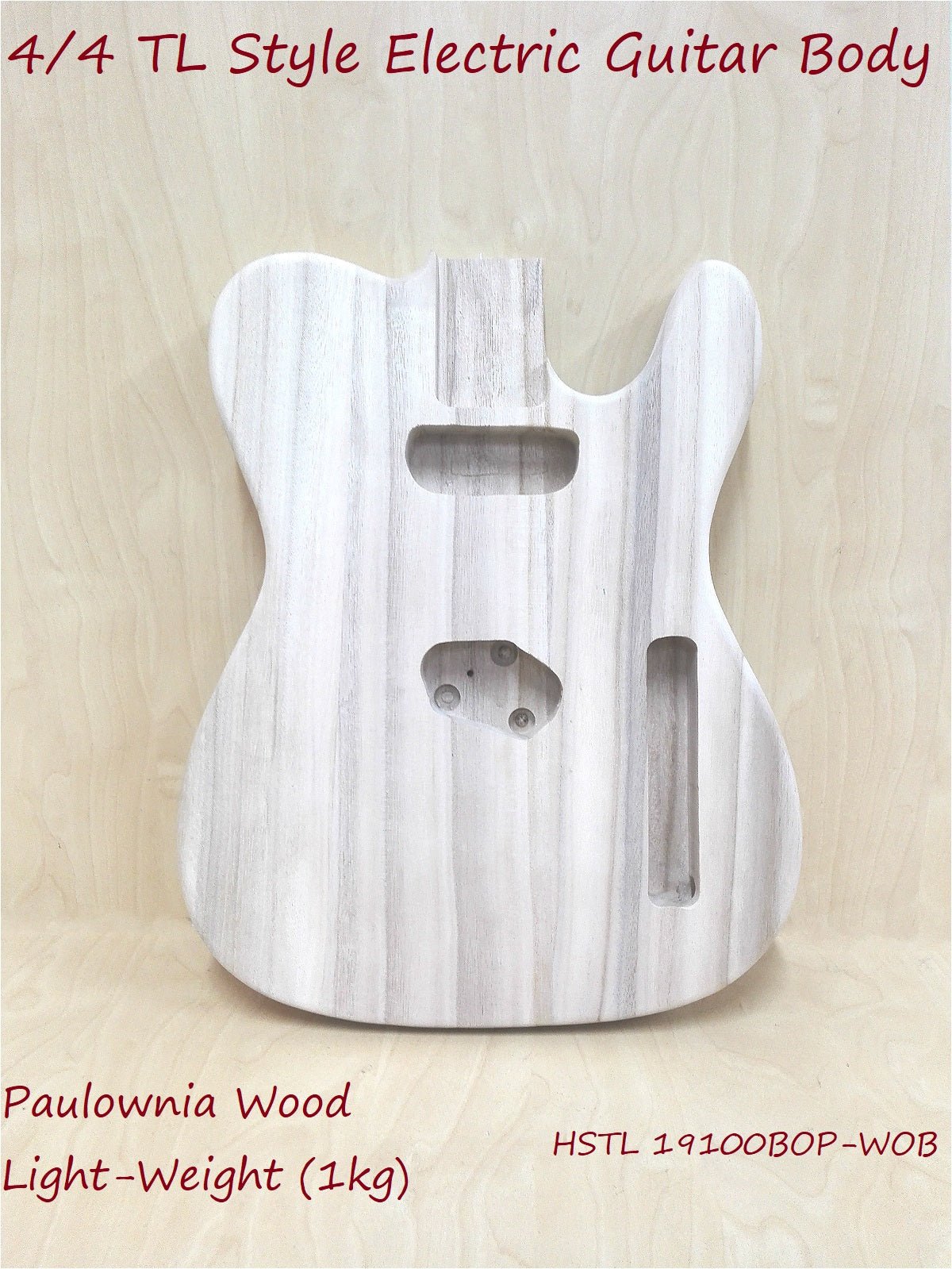 Paulownia Electric Guitar Body, Light Weight, Polished - HSTL19100PBOW –  Kookaburra Music Tree