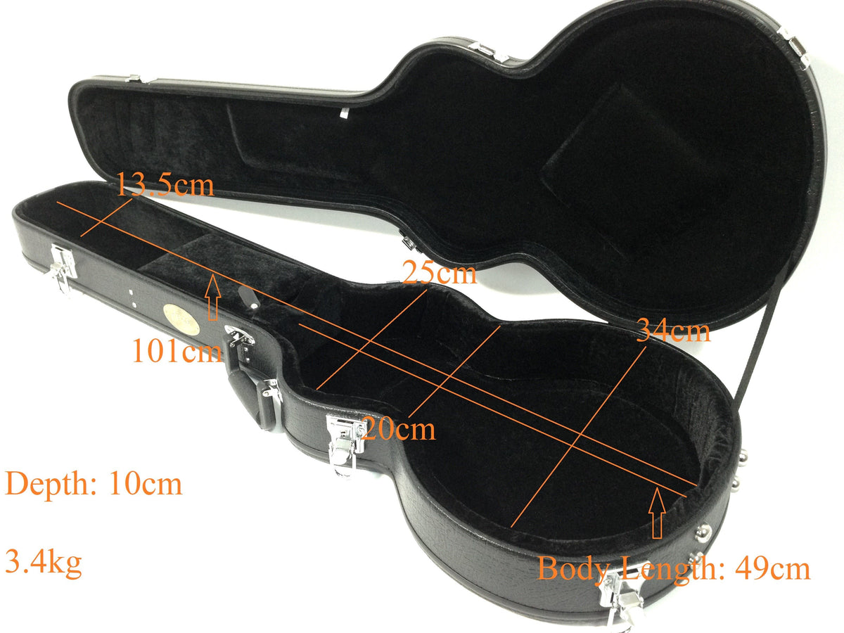 Haze HE50LP LP Electric Guitar Hard Case - Lockable, Black