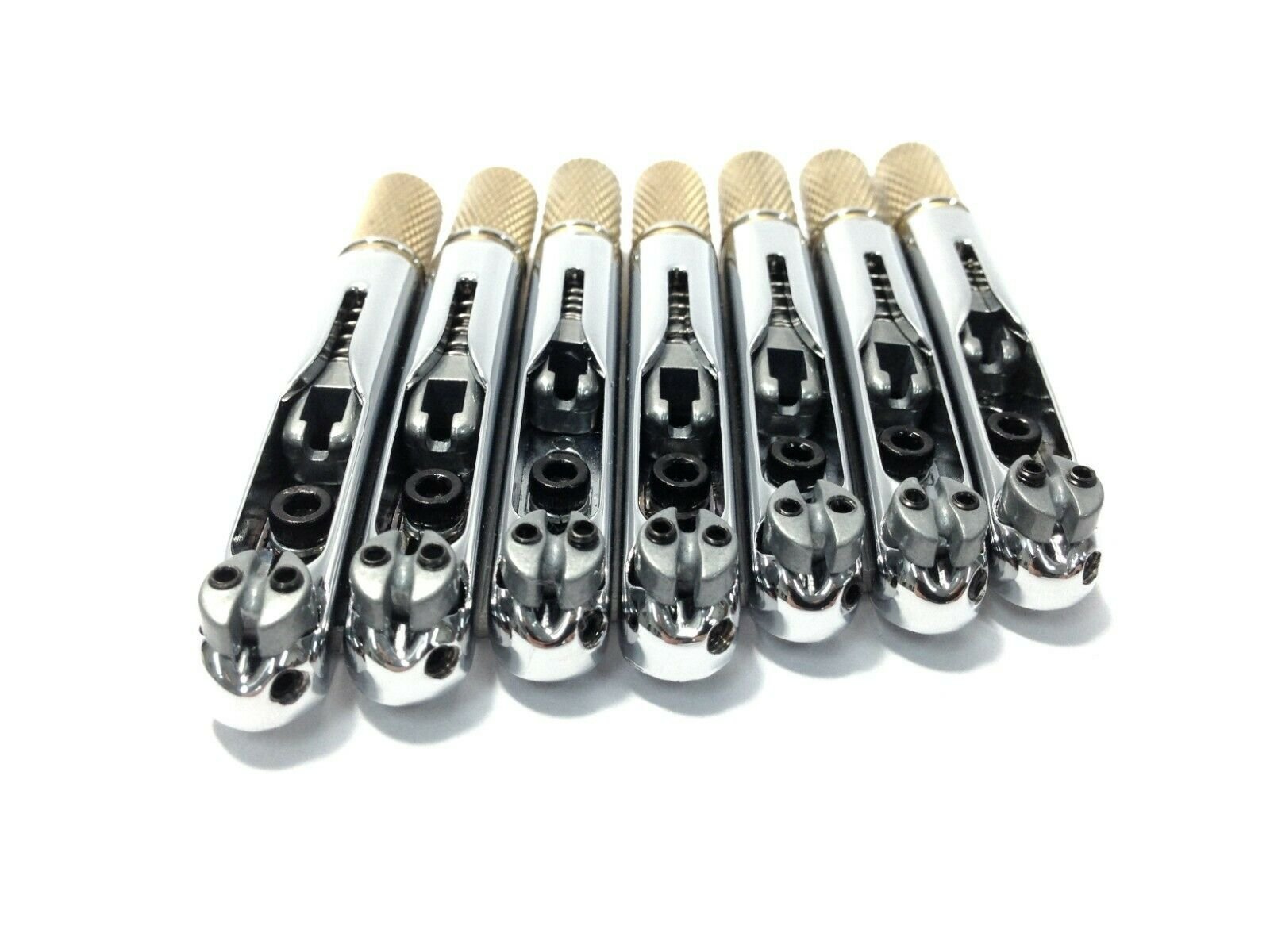 KOLOSS AVIATORII7FFCR Silver Bridge for 7-String Fanned Fret Headless Electric Guitar