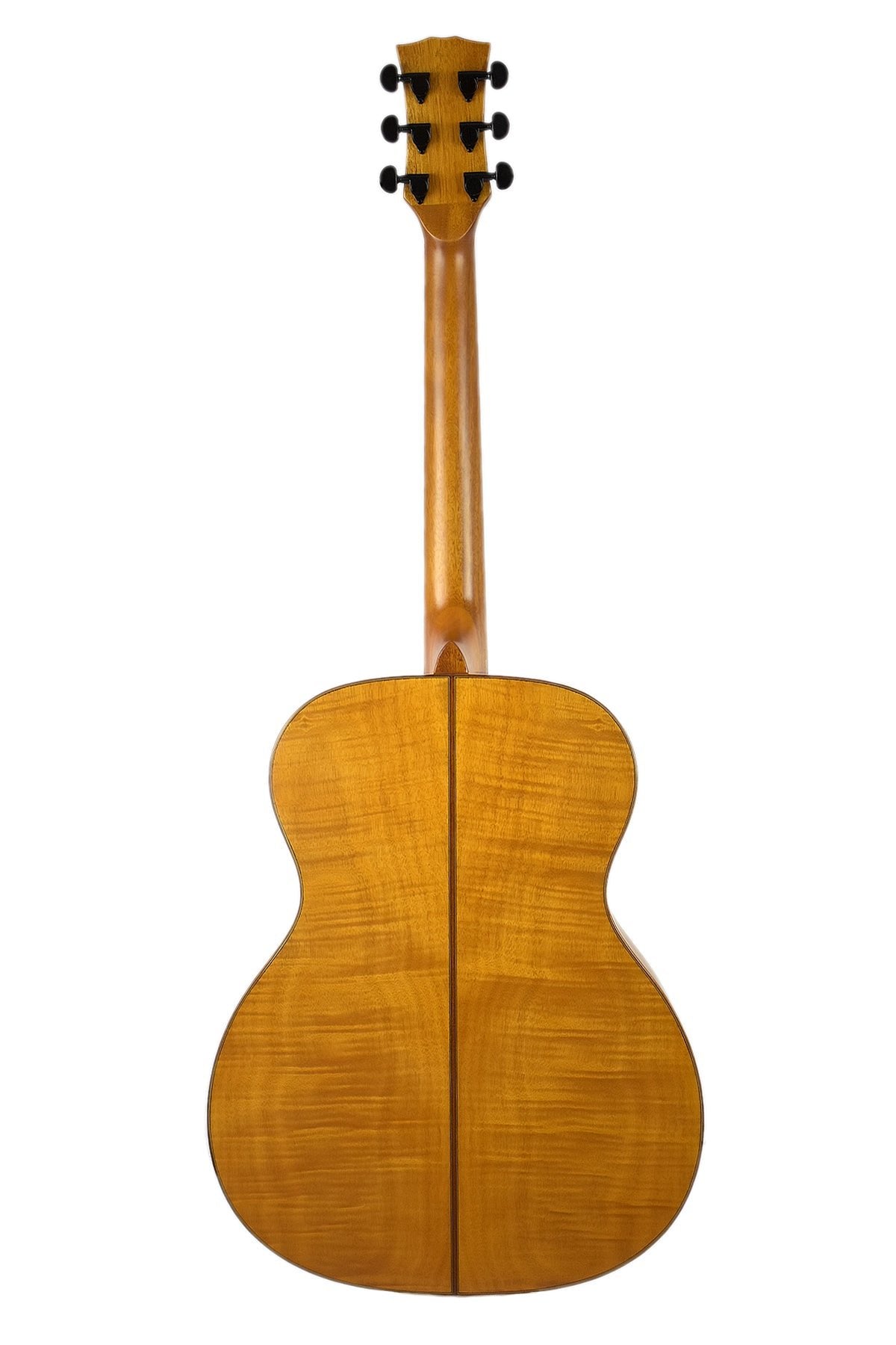 Klema Solid Canadian Cedar Top Flamed Mahogany Body Jumbo Acoustic Guitar - Natural K200JC