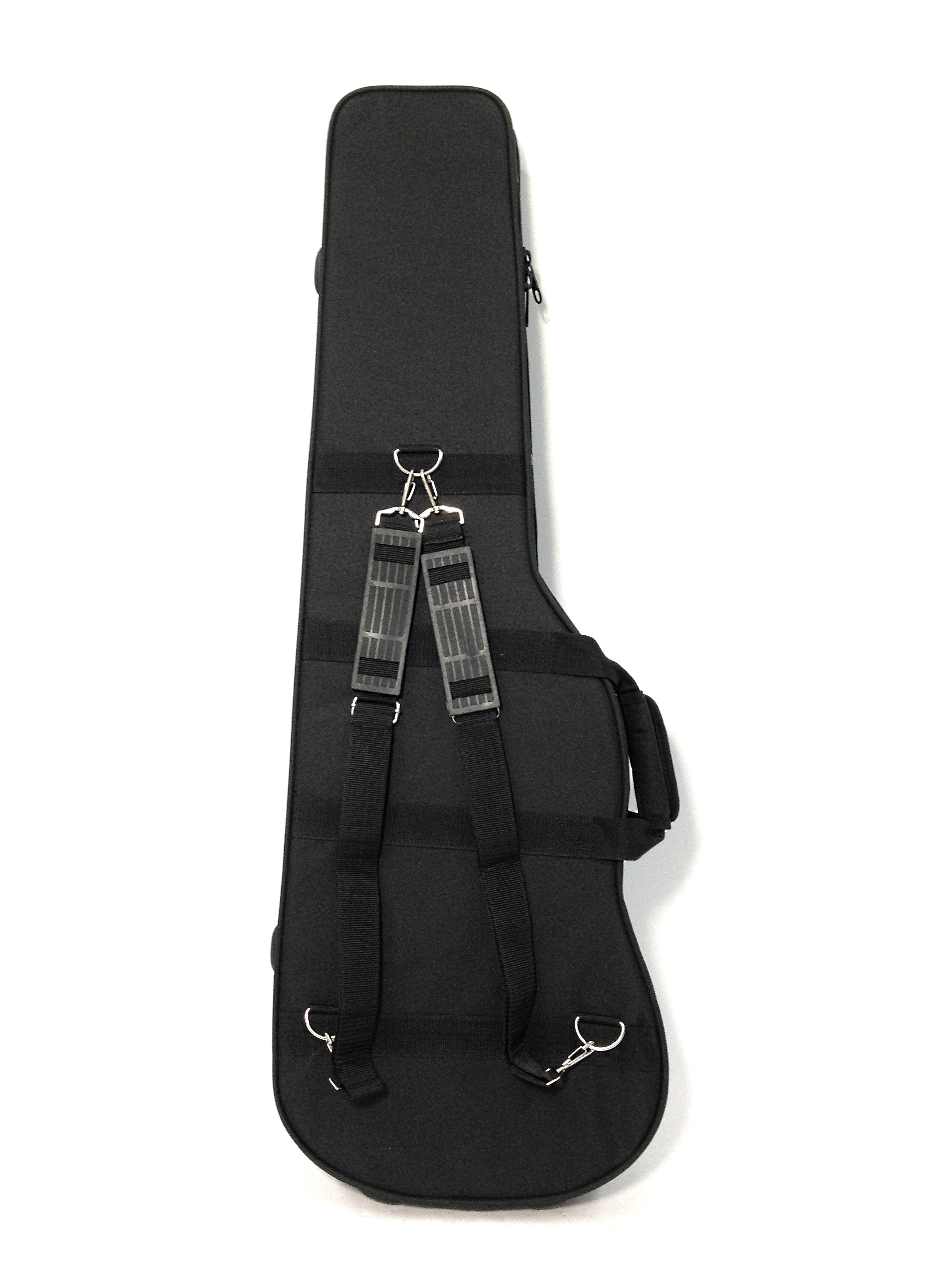Haze E10 ST/TL Electric Guitar Ultra-Lightweight Hard Foam Case - Backpack Straps, Black