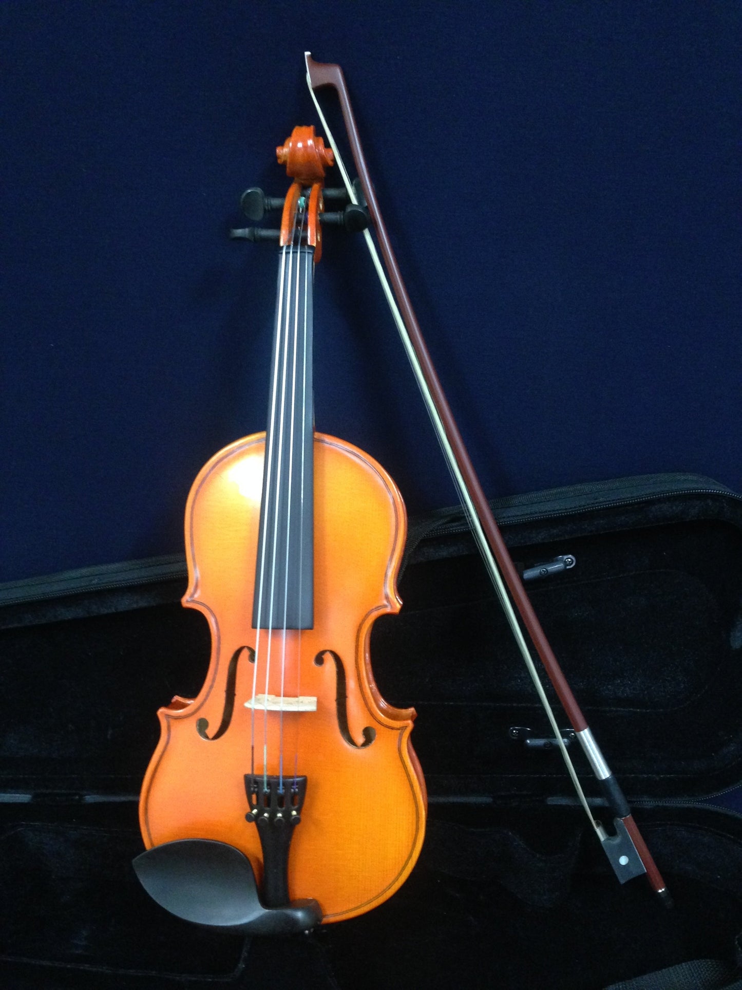 Handmade Kapok V888 Premium 1/4 Size Solid Wood Violin Pack-Foam Case,Rosin,Bow