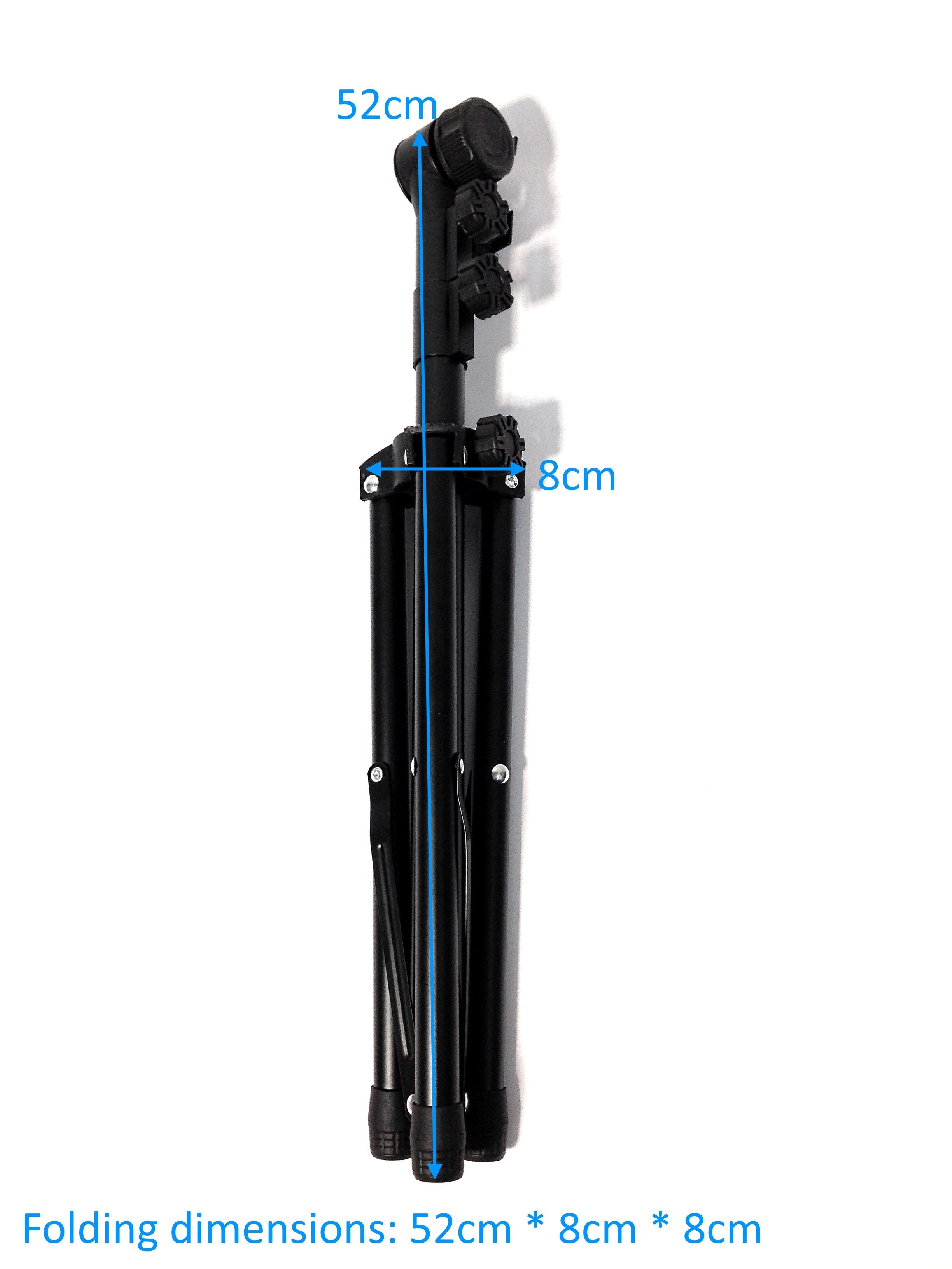 Haze MSD5 Heavy-Duty Professional Sheet Music Stand – Adjustable Height, Black (Optional Tuner)