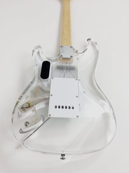 Haze Acrylic LED SSS HST Electric Guitar - Transparent HD200P