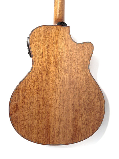 Haze Left-Handed Solid Canada Cedar Jumbo Acoustic Guitar - Natural A2016CEQARCEDARLH