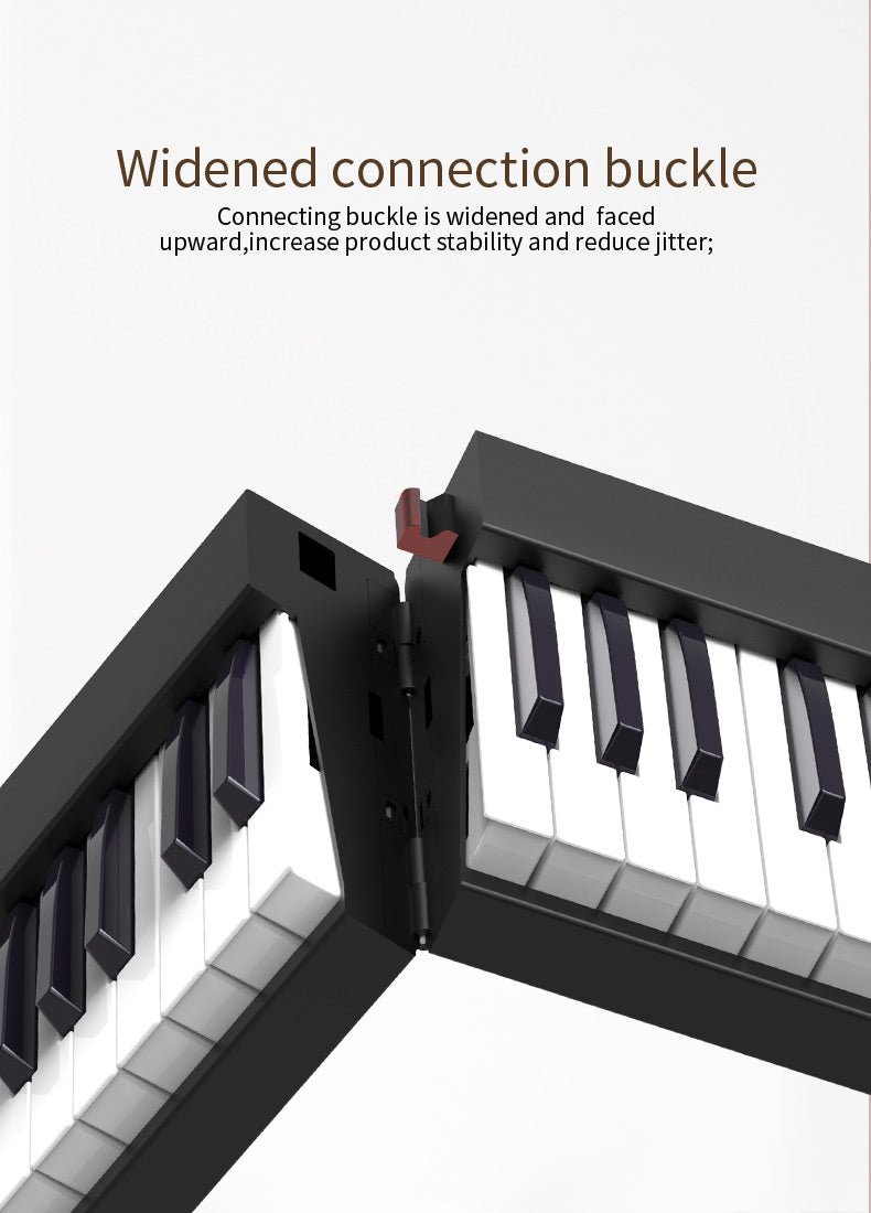 Portable 88 Keys Foldable/ Rechargeable Digital Piano Electronic Keyboard PJ88C+ Keyboard Stand