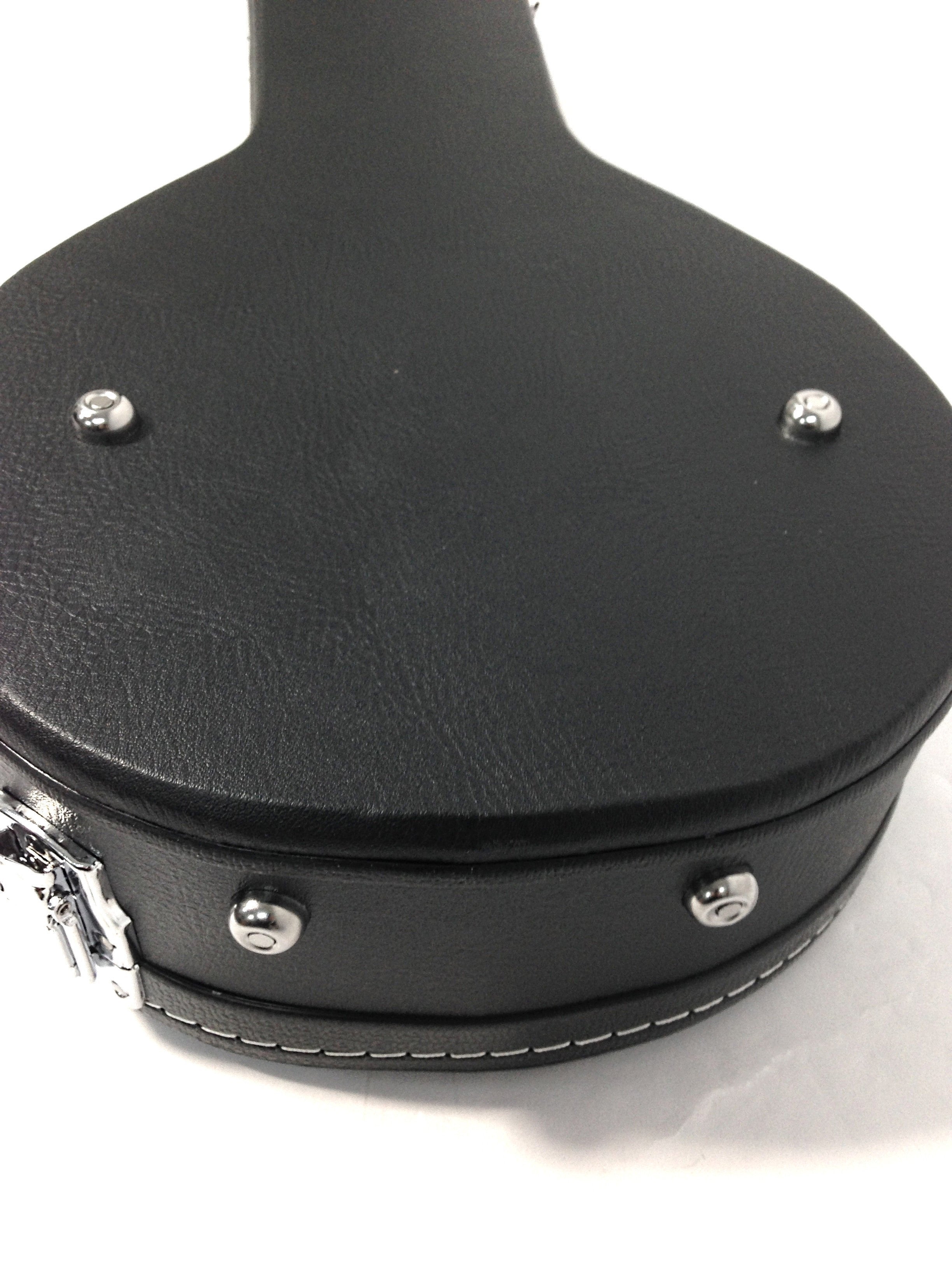 Haze HPMB19010C A-Style Mandolin Hard Case - Lockable, Black