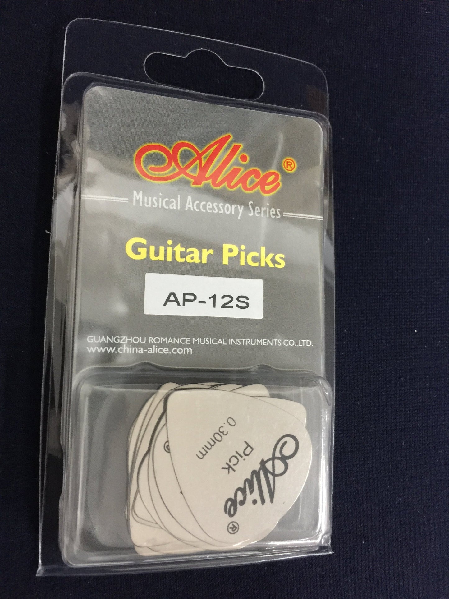 Alice AP12S Guitar Steel Picks 12 Pack
