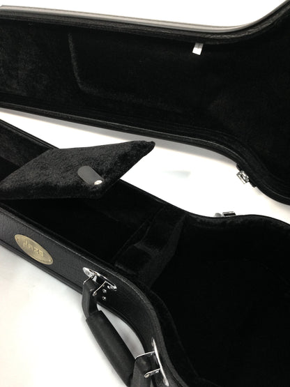 Haze HPAG19050LP Durable Hard Case for Les Paul Electric Guitar Lockable w/Key, Black