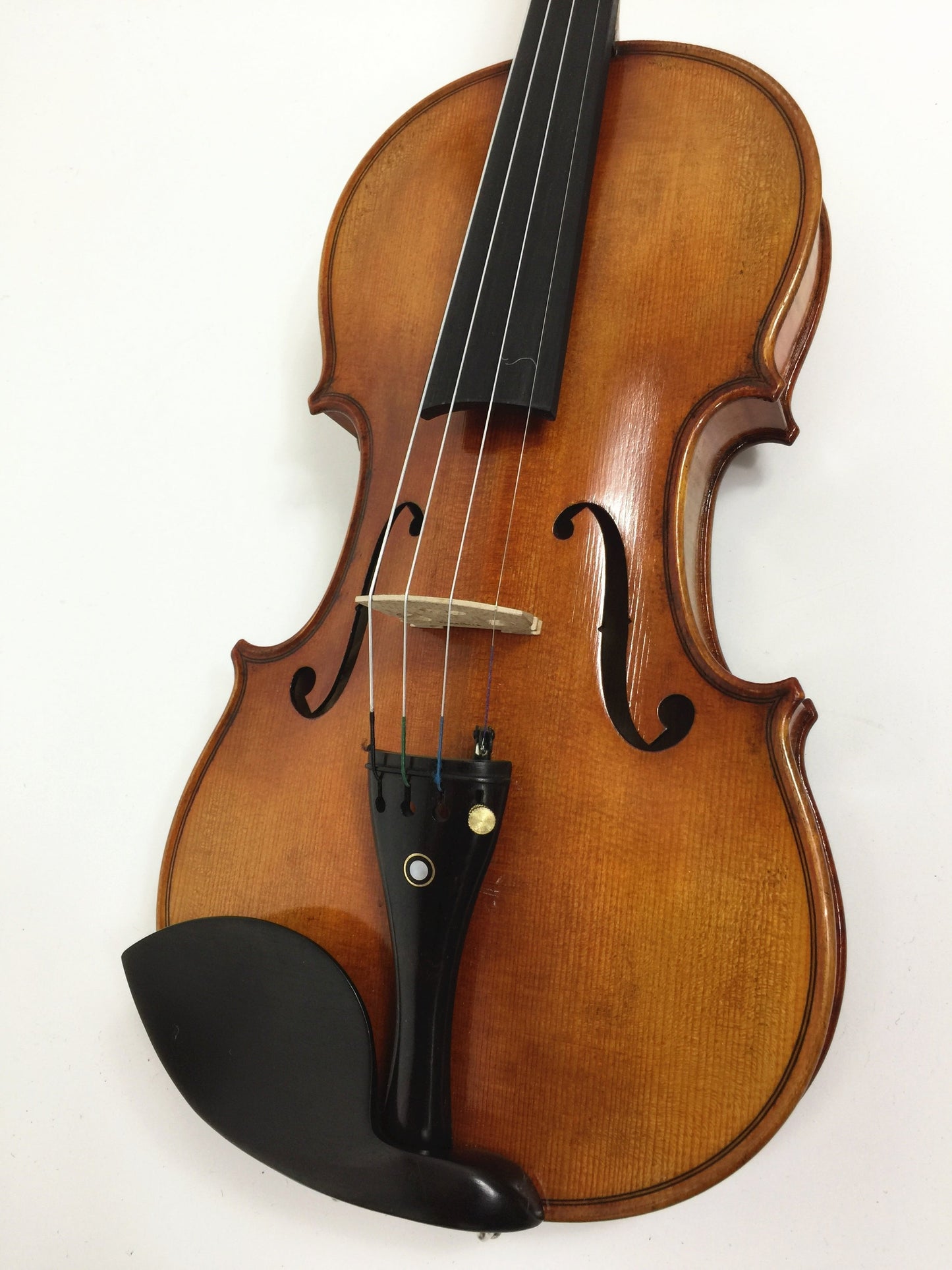 Symphony SJV888 4/4 One-Piece Back Solid Wood Handmade Violin Outfit, Ebony Fittings