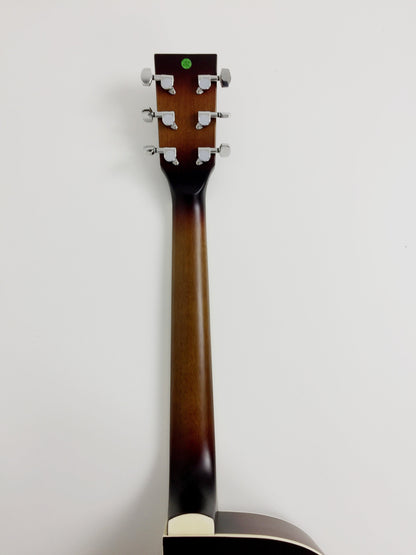 Haze Mahogany Top Built-In Pickup/Tuner Cutaway Acoustic Guitar - Tobaccoburst F650DVSCEQ