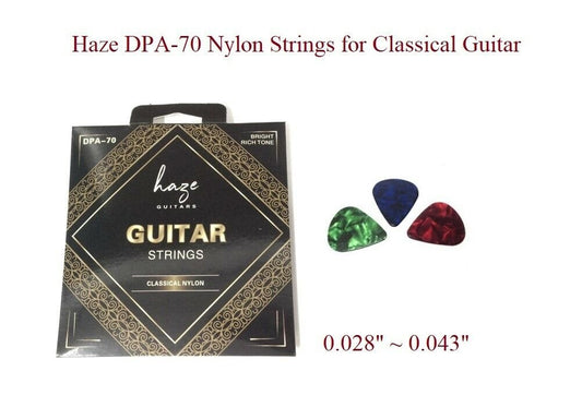 Haze DPA70 Classical Guitar Nylon Strings - Normal Tension