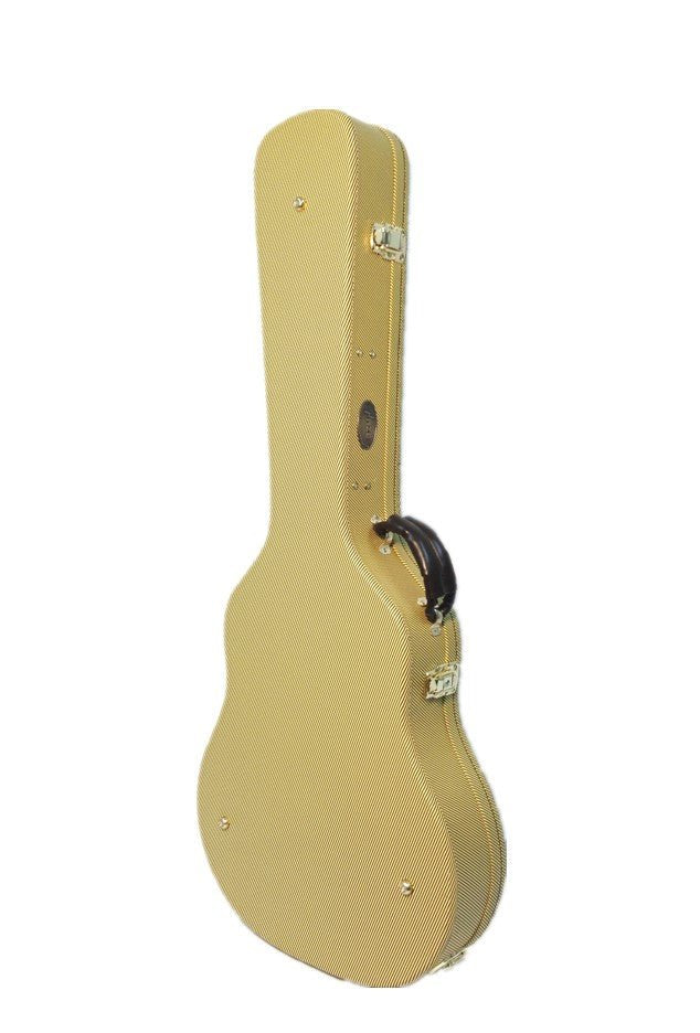 Haze 20HA Semi-Hollow Electric Guitar Hard Case - Lockable, Yellow Twill