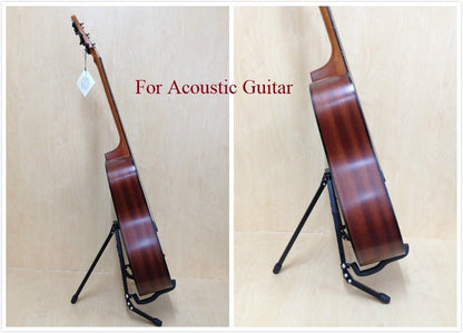 Haze HJGS8 Simple Collapsible Guitar Stand, Light-Weight