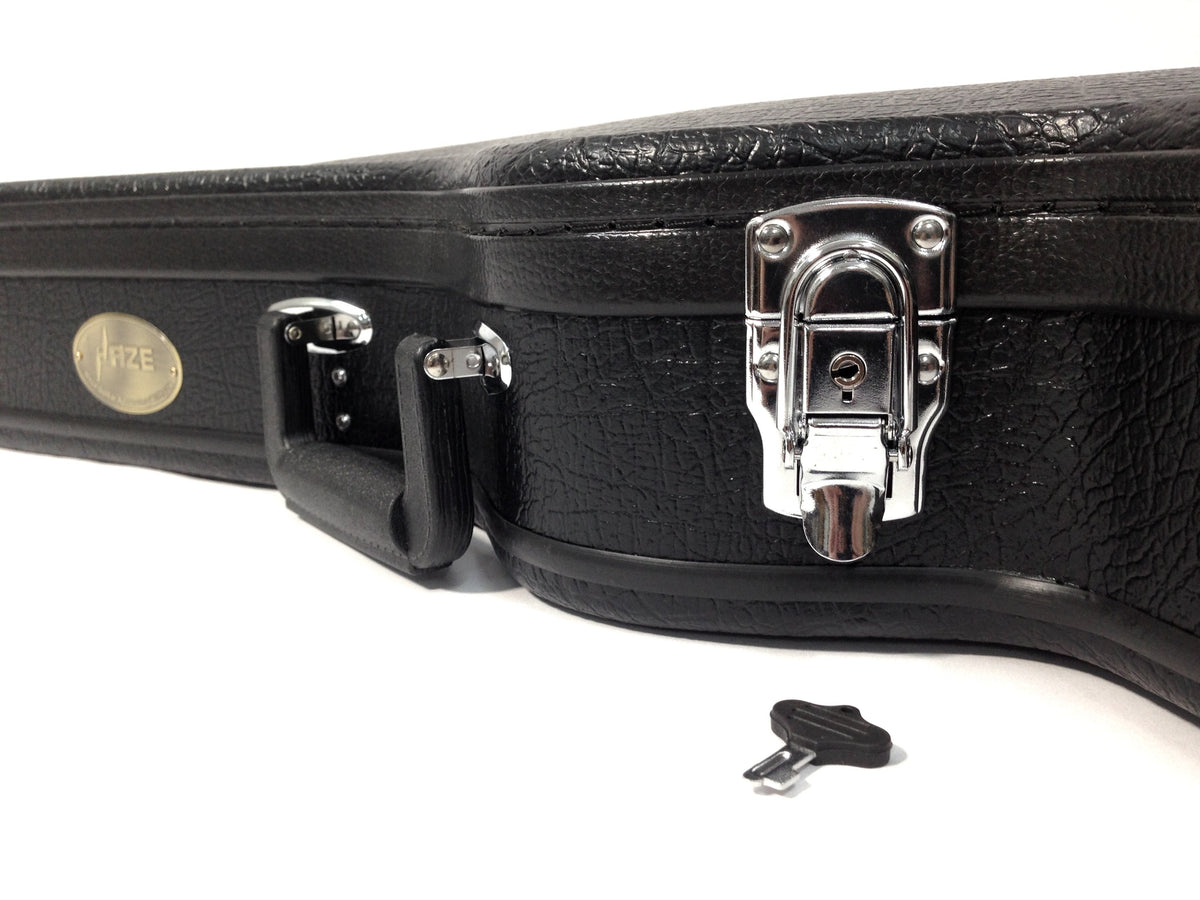 Haze HE50LP LP Electric Guitar Hard Case - Lockable, Black