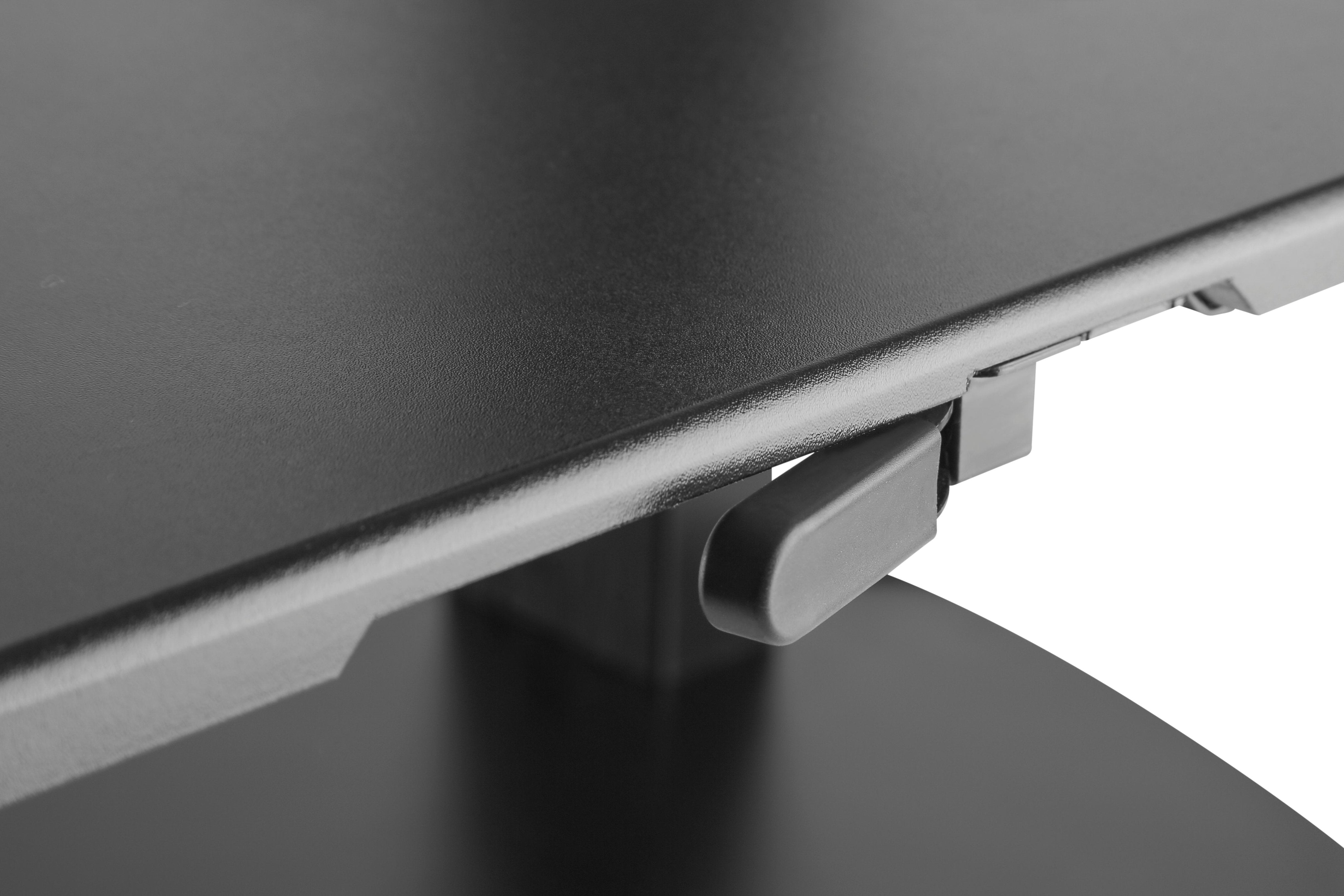 Height Adjustable Stand sit and stand work station with Single Display Mount or Clamp DWS03-T01BK