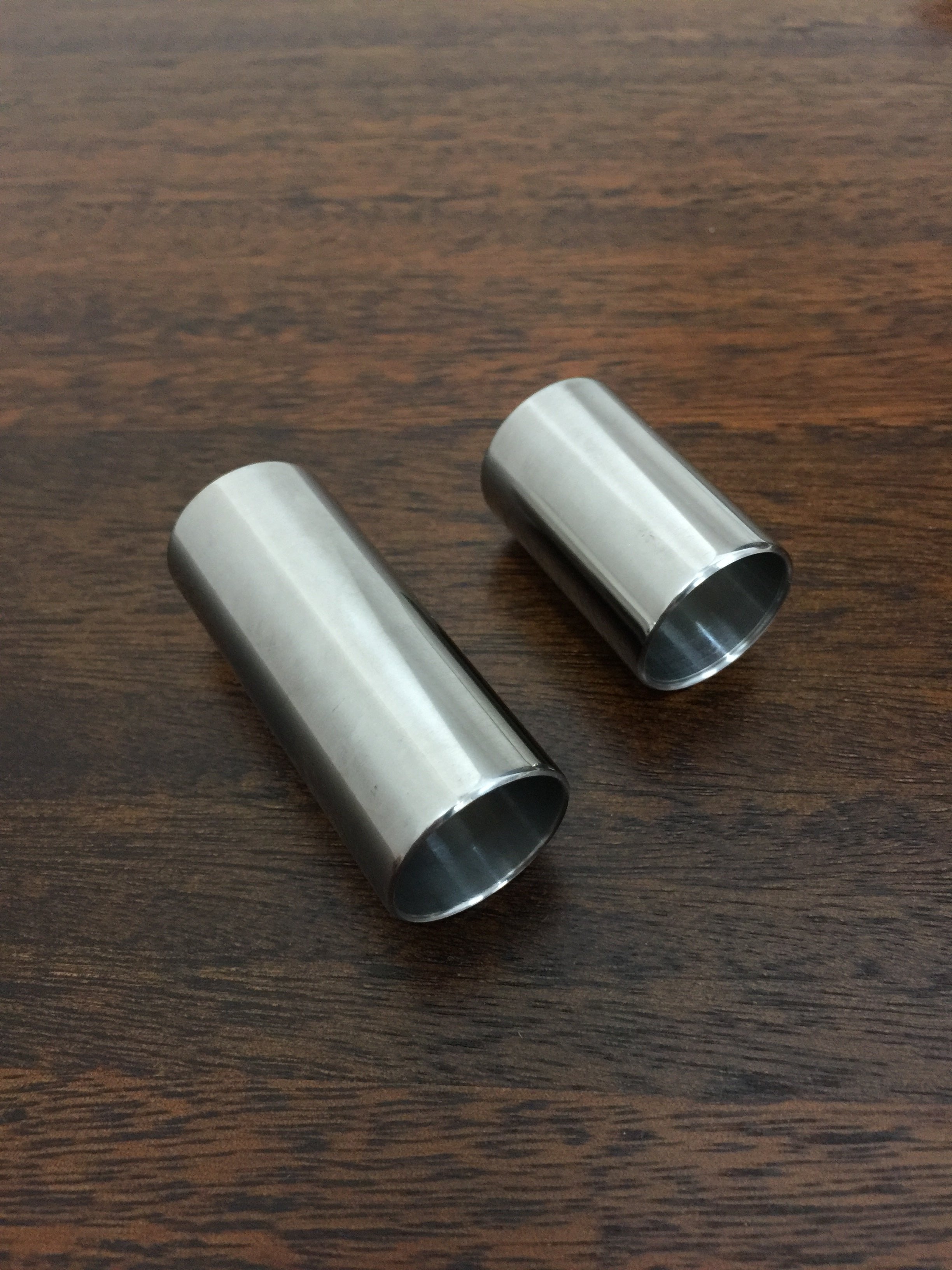 Haze HS201SL Steel Guitar Slide Two Size - Double Pack