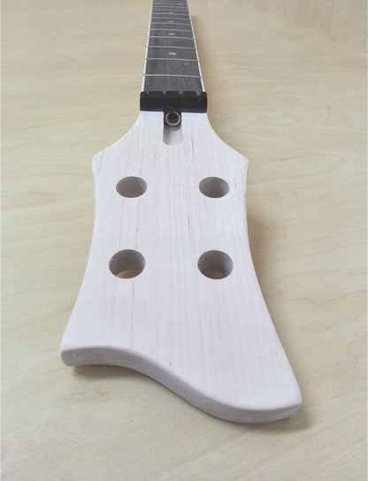HSVL1910DIY Viola Style Electric Bass Guitar DIY Kit, No-Soldering, H-H Pickups